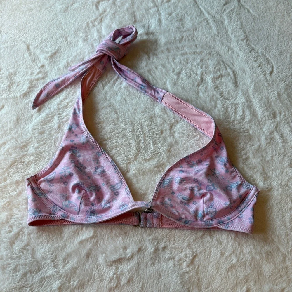 New! Frankies Bikinis Victorias Secret Estella Paisley Bikini Top 45528